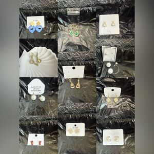 New bundle Pearl Earrings Set 11 pairs#41